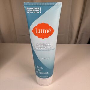 Lume Acidified Body Wash Unscented 8.5oz PH Optimized Odor Control New Sealed